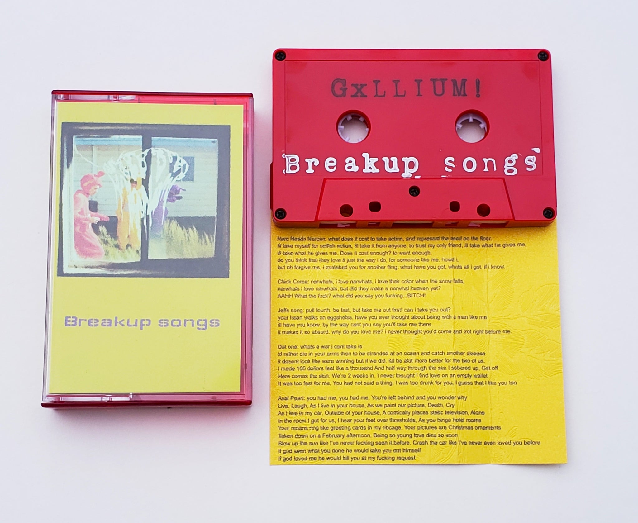 GXLLIUM! - Breakup songs (cassette)