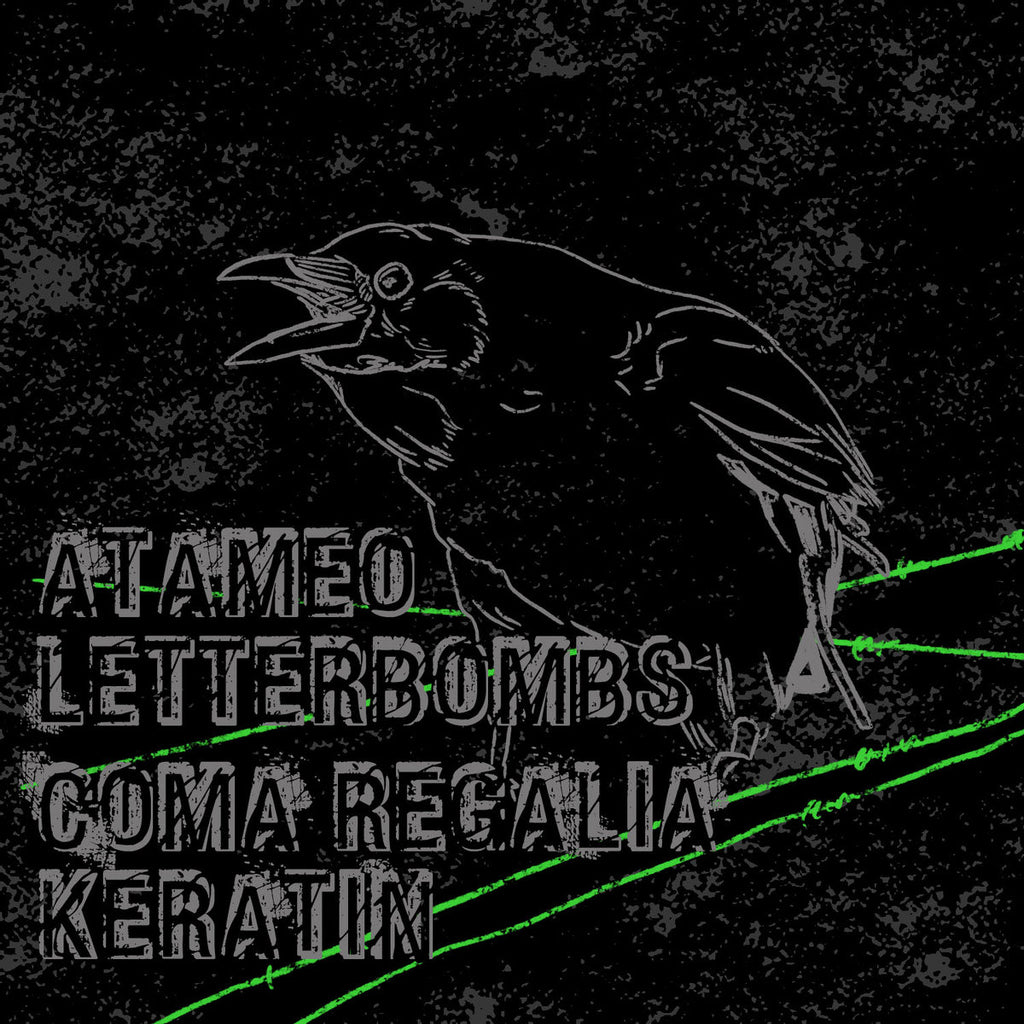 LETTERBOMBS + ATAMEO + COMA REGALIA + KERATIN - Split (cassette)