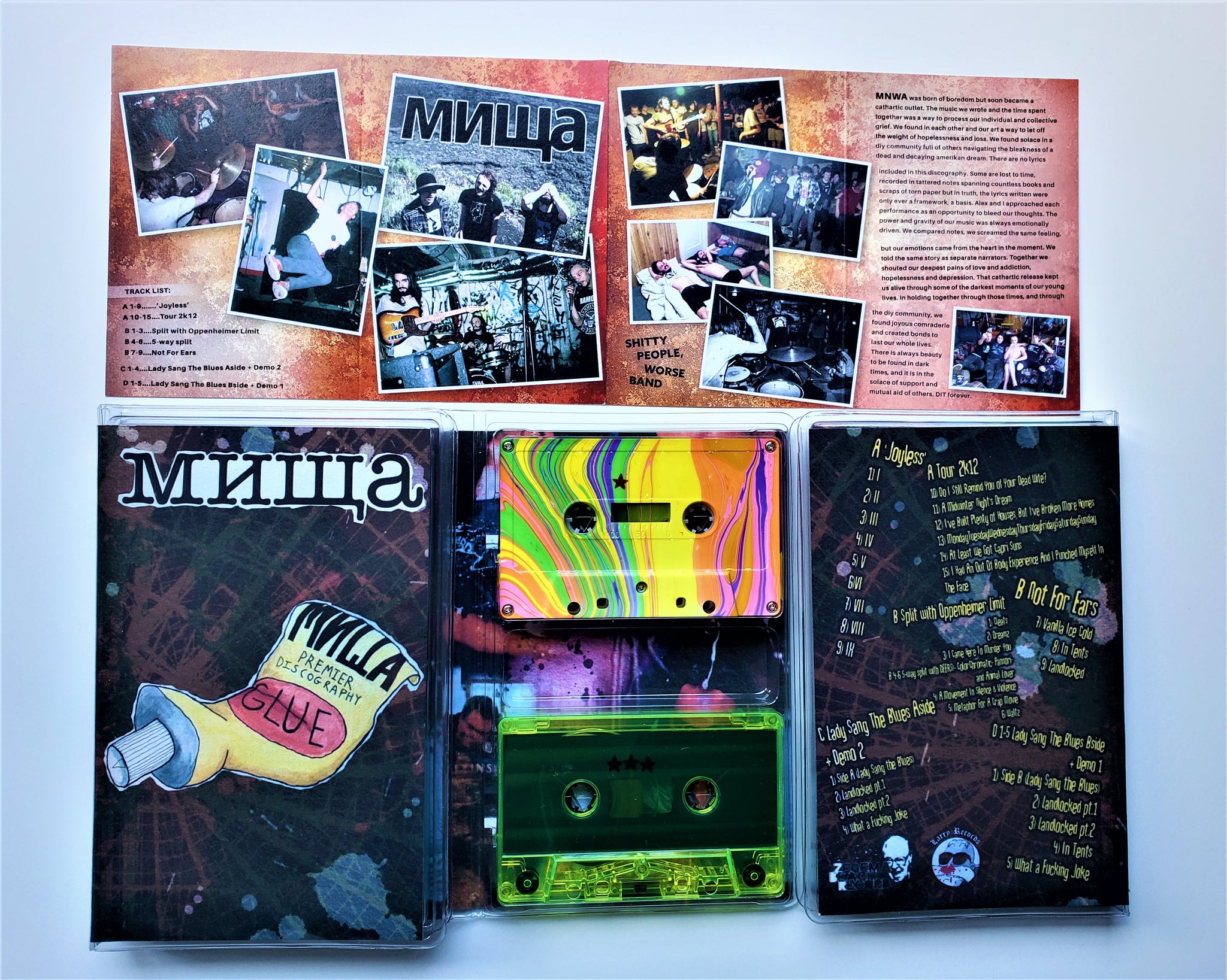 мища / MNWA - Premier Discography (double cassette in vinyl case)