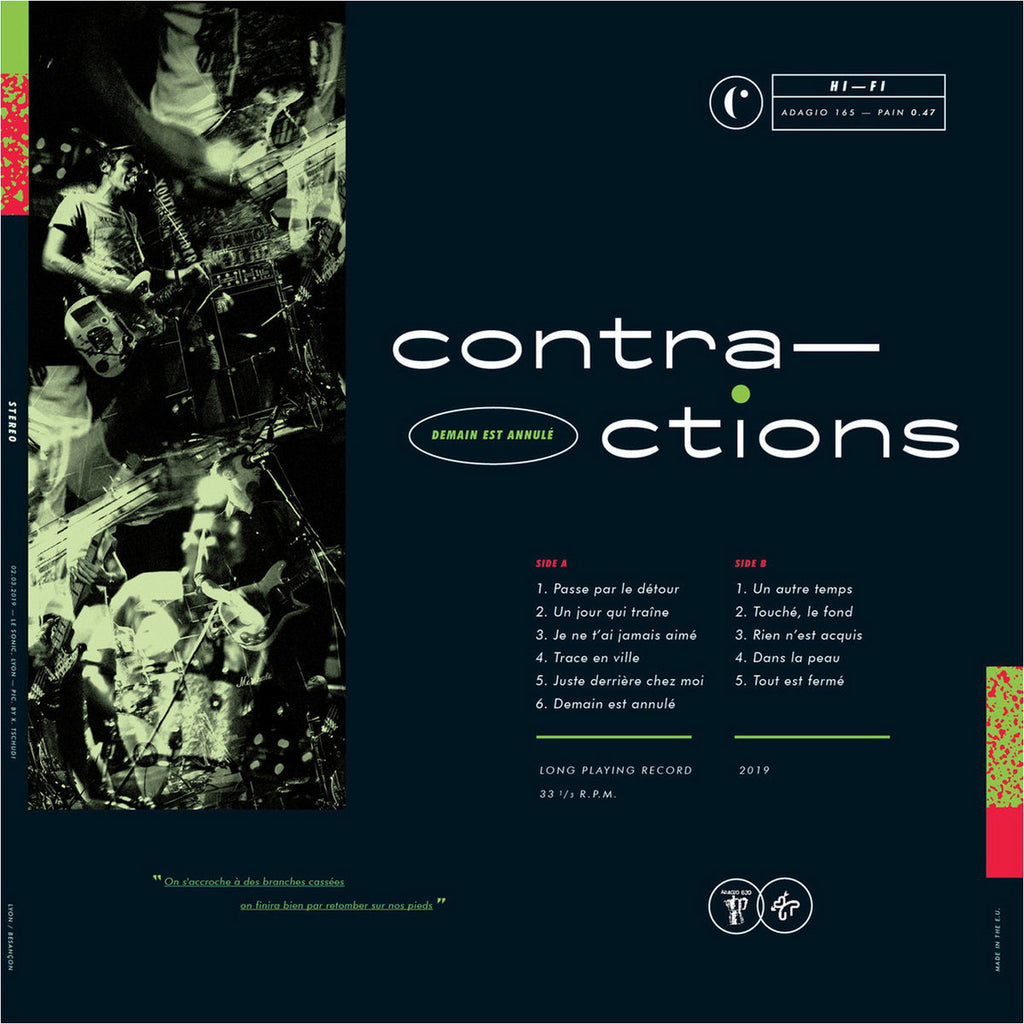 CONTRACTIONS - Demain est annulé (12")